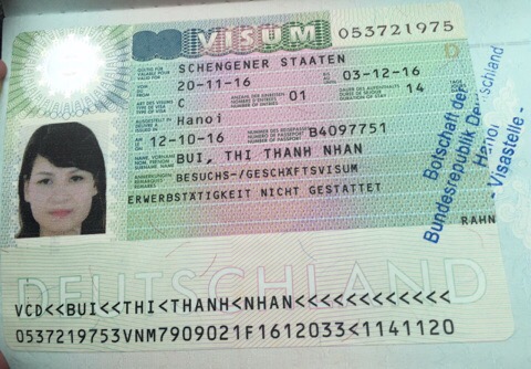 Chúc mừng thành công visa Đức - Bùi Thị Thanh Nhàn